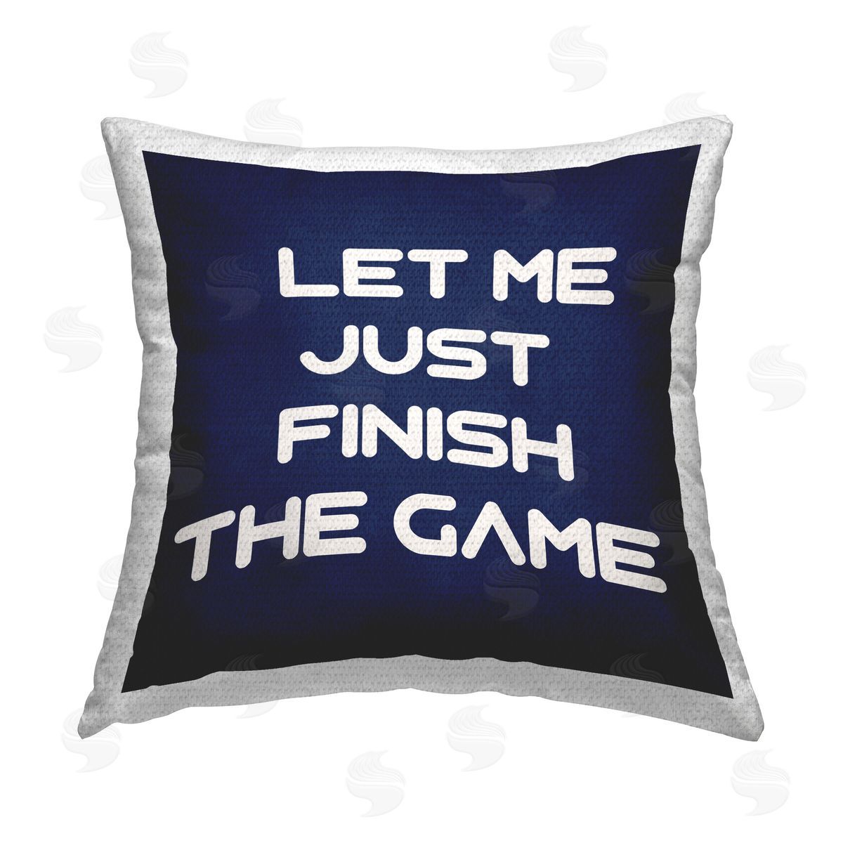 Anna Quach Finish The Game Phrase Outdoor Quick-Dry Polyester Printed Throw Pillow