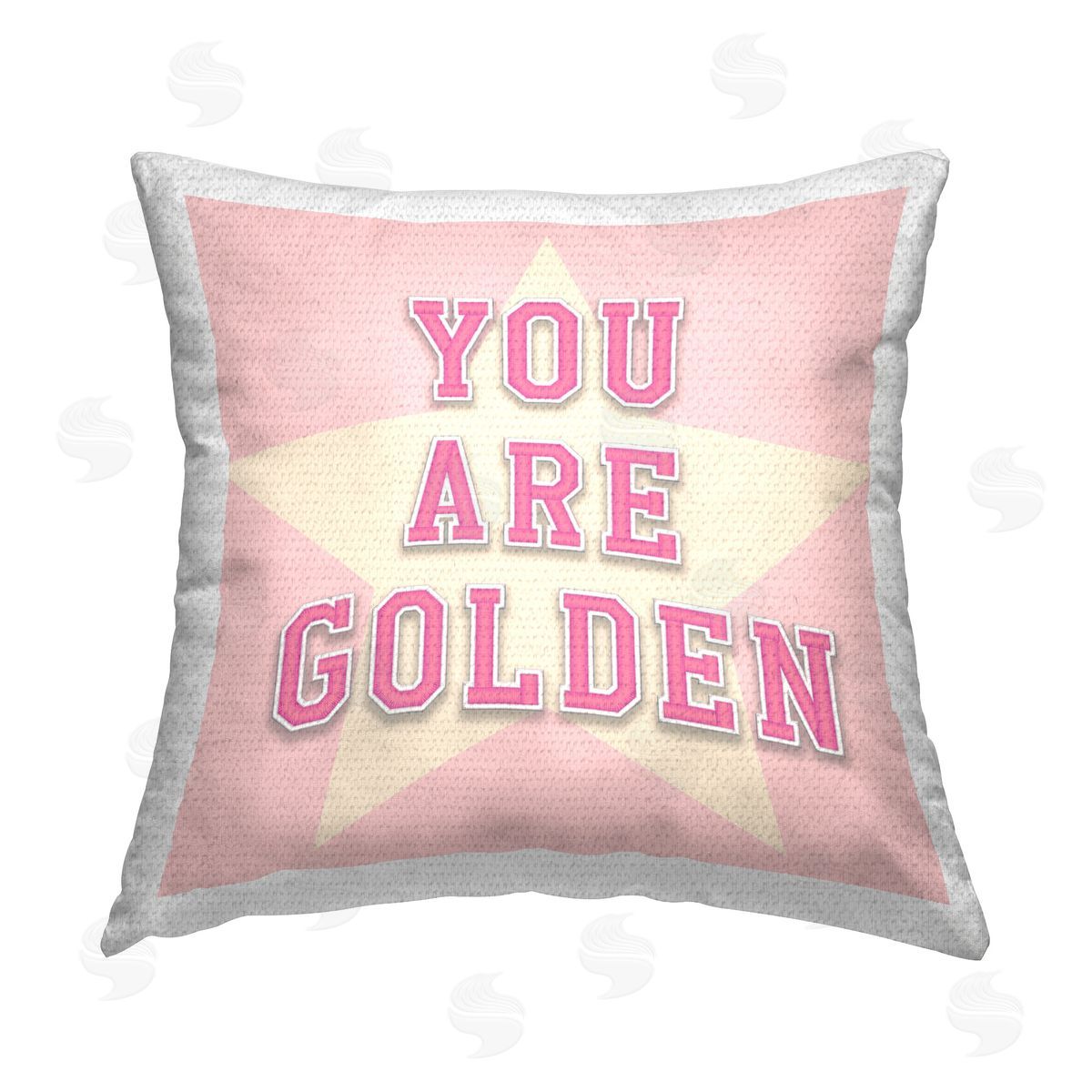 CAD Designs You Are Golden Phrase Outdoor Quick-Dry Polyester Printed Throw Pillow