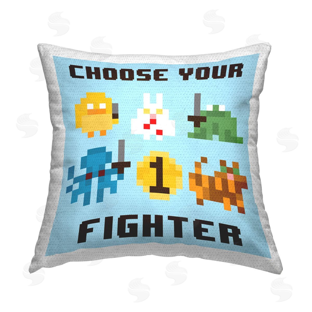 June Erica Vess Choose Your Fighter Outdoor Quick-Dry Polyester Printed Throw Pillow