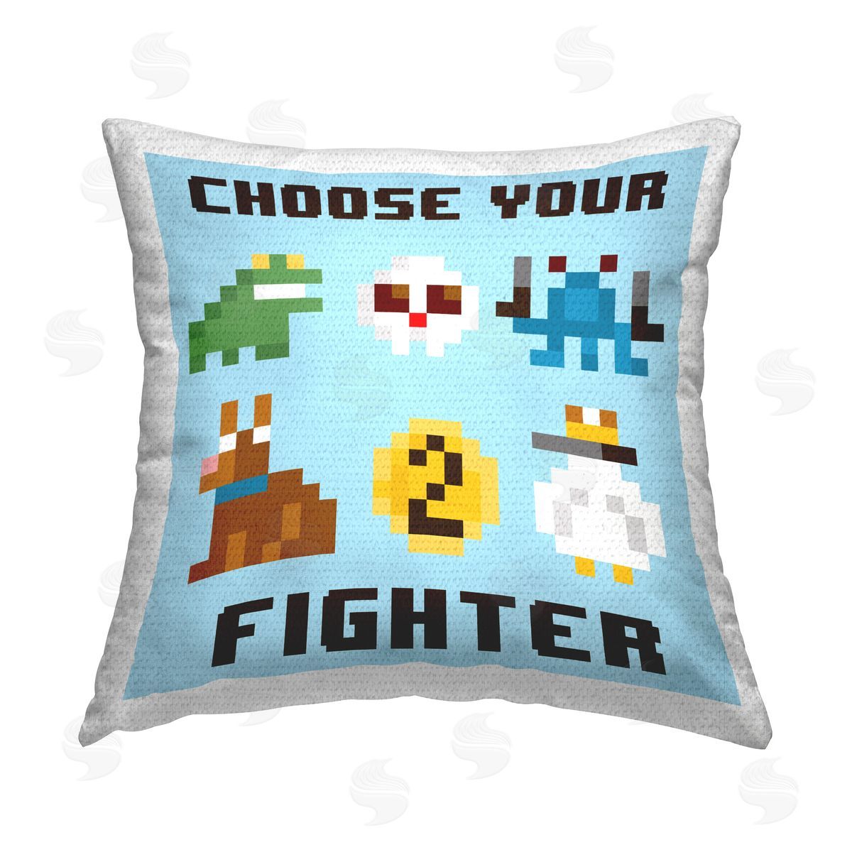 June Erica Vess Choose Gaming Fighter Outdoor Quick-Dry Polyester Printed Throw Pillow