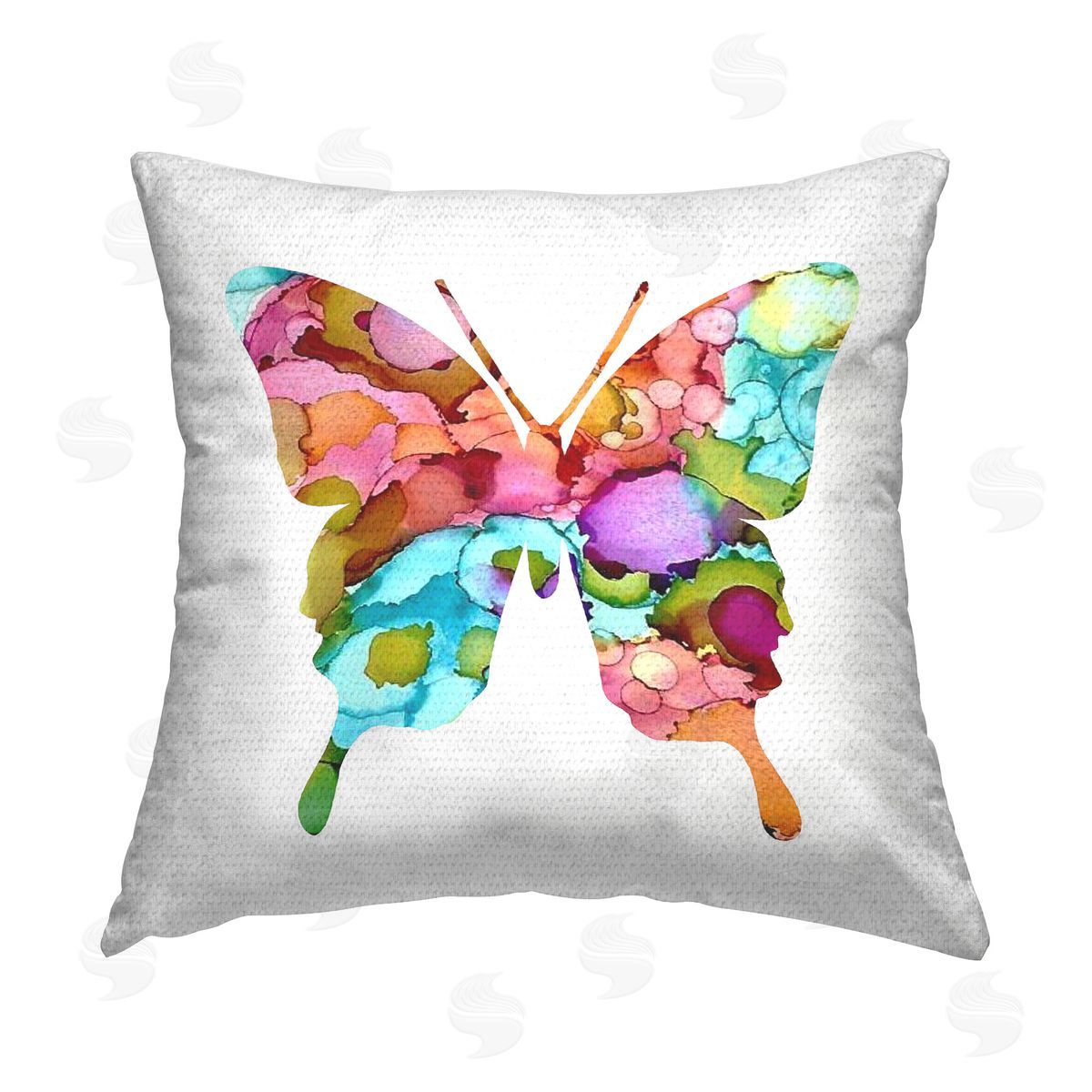 Lisa Nohren Bold Patterned Butterfly Outdoor Quick-Dry Polyester Printed Throw Pillow