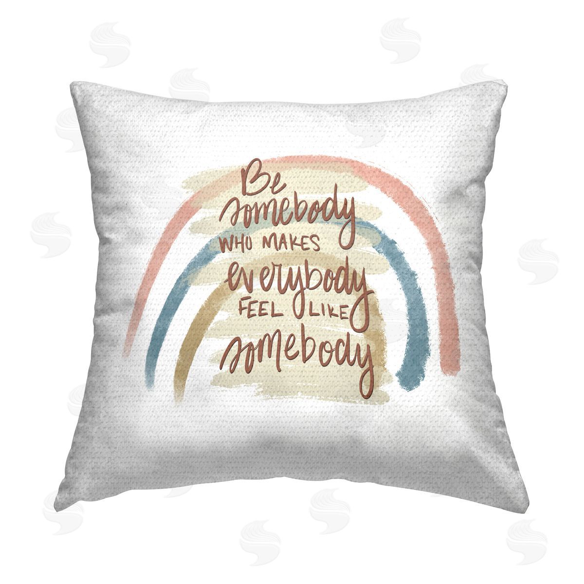 Tara Moss Inspirational Be Somebody Outdoor Quick-Dry Polyester Printed Throw Pillow
