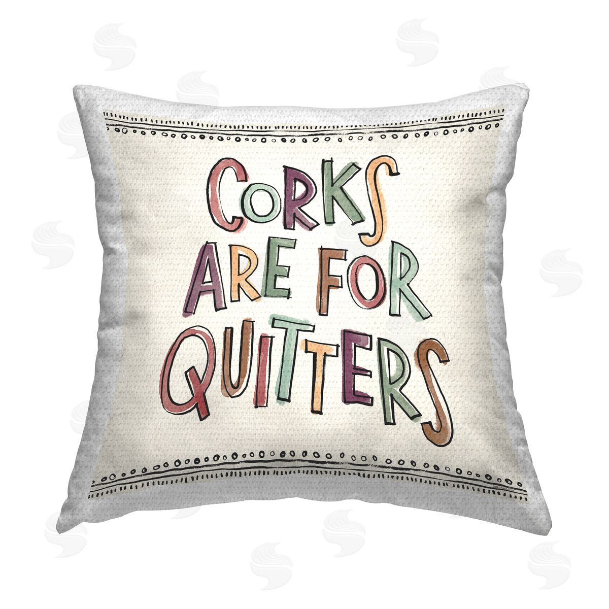 Anne Tavoletti Corks For Quitters Outdoor Quick-Dry Polyester Printed Throw Pillow