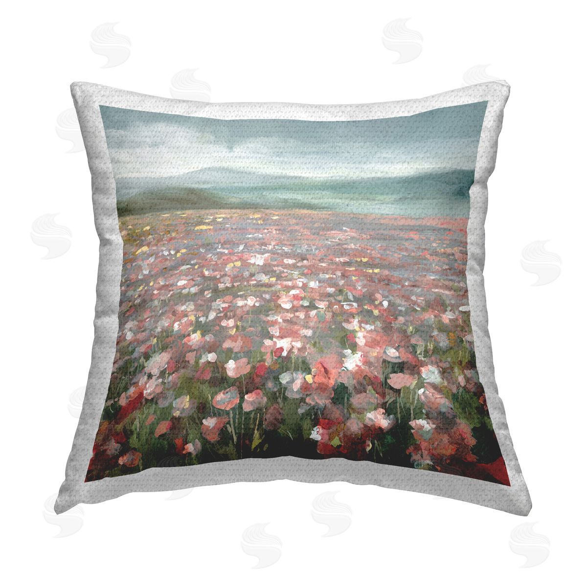 Danhui Nai Soft Headland Wildflowers Outdoor Quick-Dry Polyester Printed Throw Pillow