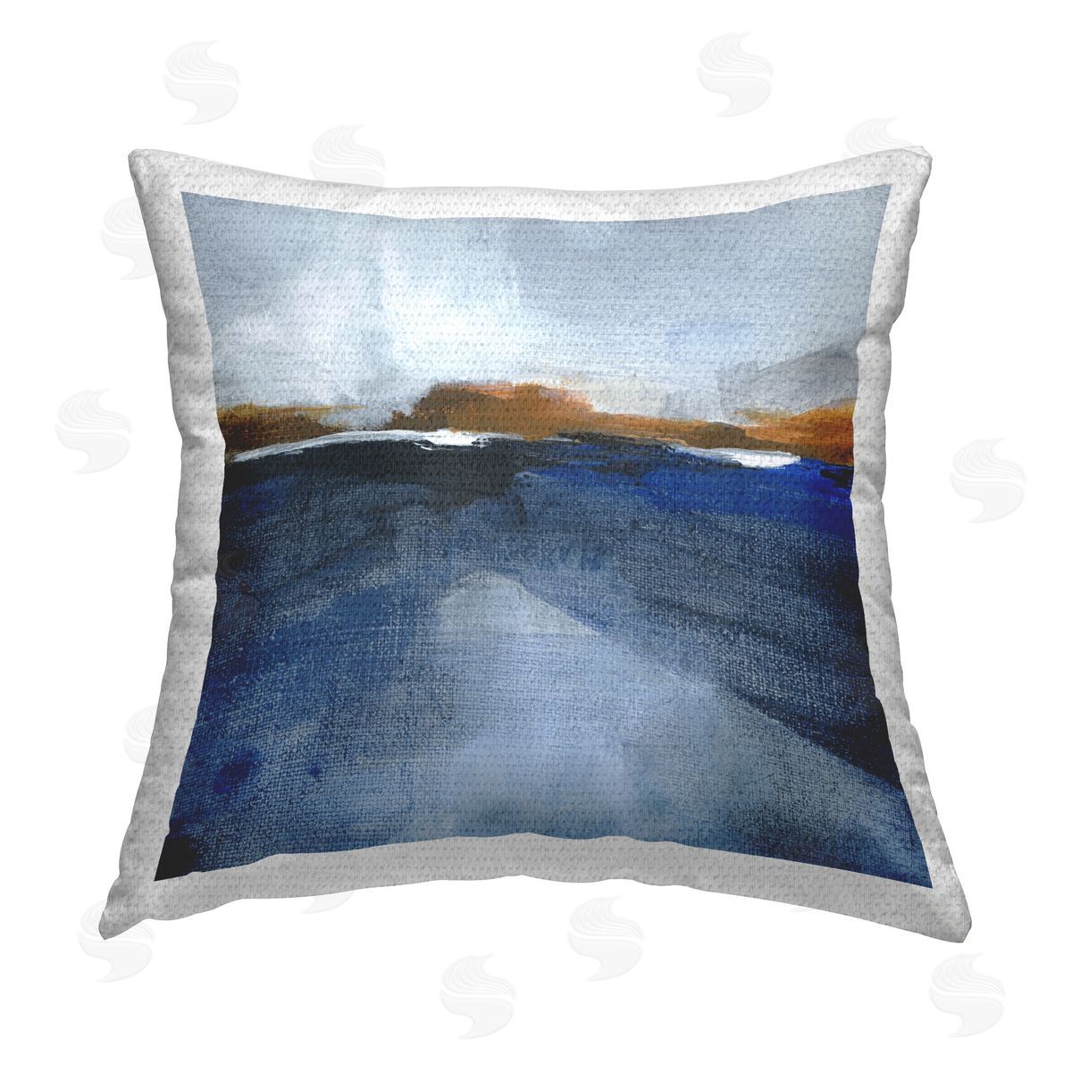 M. Gloria Hunter Ocean Cliffs Impression Outdoor Quick-Dry Polyester Printed Throw Pillow