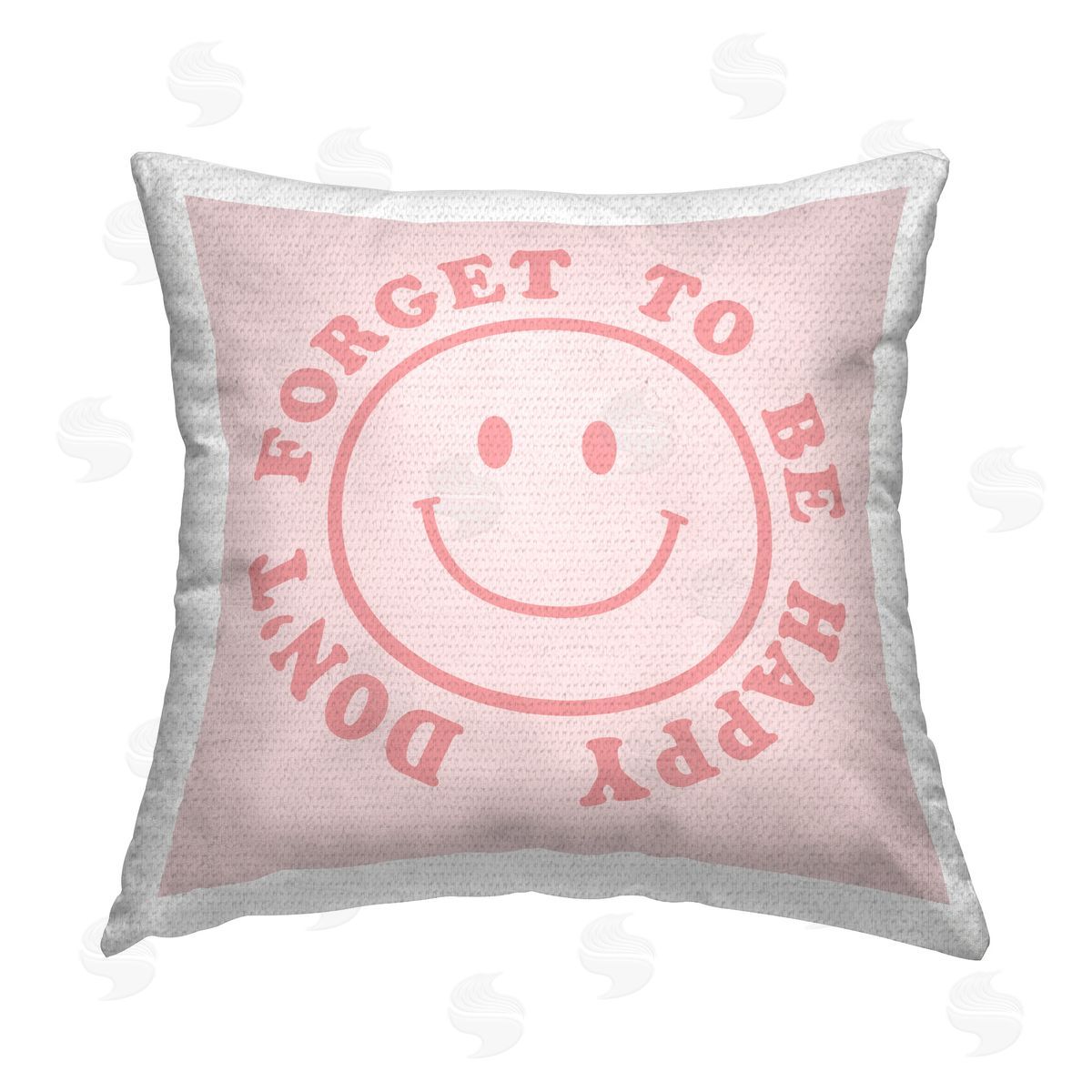 CAD Designs Don't Forget Be Happy Outdoor Quick-Dry Polyester Printed Throw Pillow
