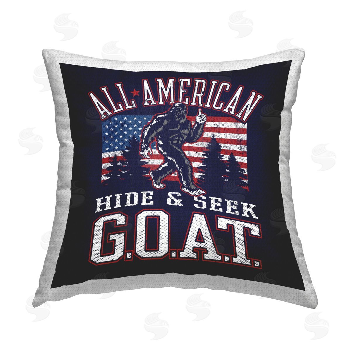 Jedco Brands Inc. Hide & Seek Monster Outdoor Quick-Dry Polyester Printed Throw Pillow