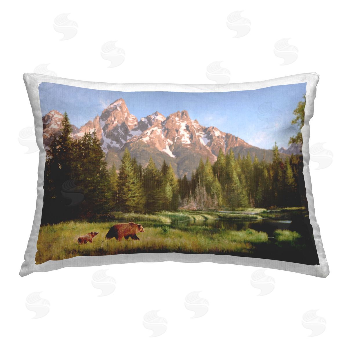 Mark Kelso Taking The Scenic Route Printed Plush Polyester Throw Pillow