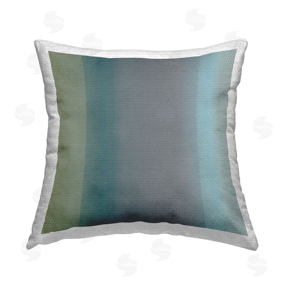 Third & Wall Studios Subtle Ombre Gradient Outdoor Quick-Dry Polyester Printed Throw Pillow