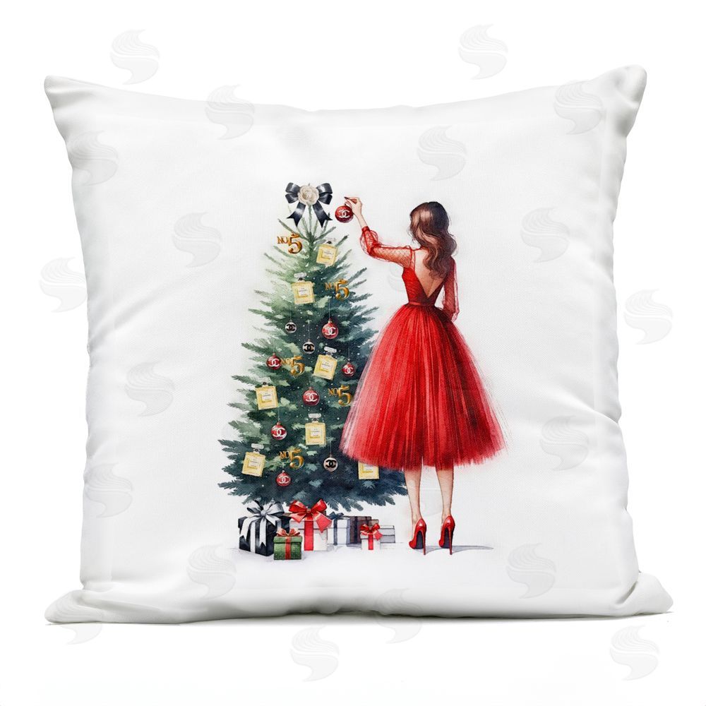 Amanda Greenwood Fashion Tree Ornaments Outdoor Quick-Dry Polyester Printed Throw Pillow