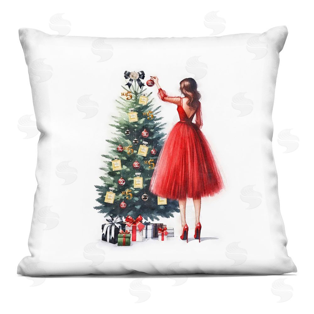 Amanda Greenwood Fashion Tree Ornaments Printed Plush Polyester Throw Pillow