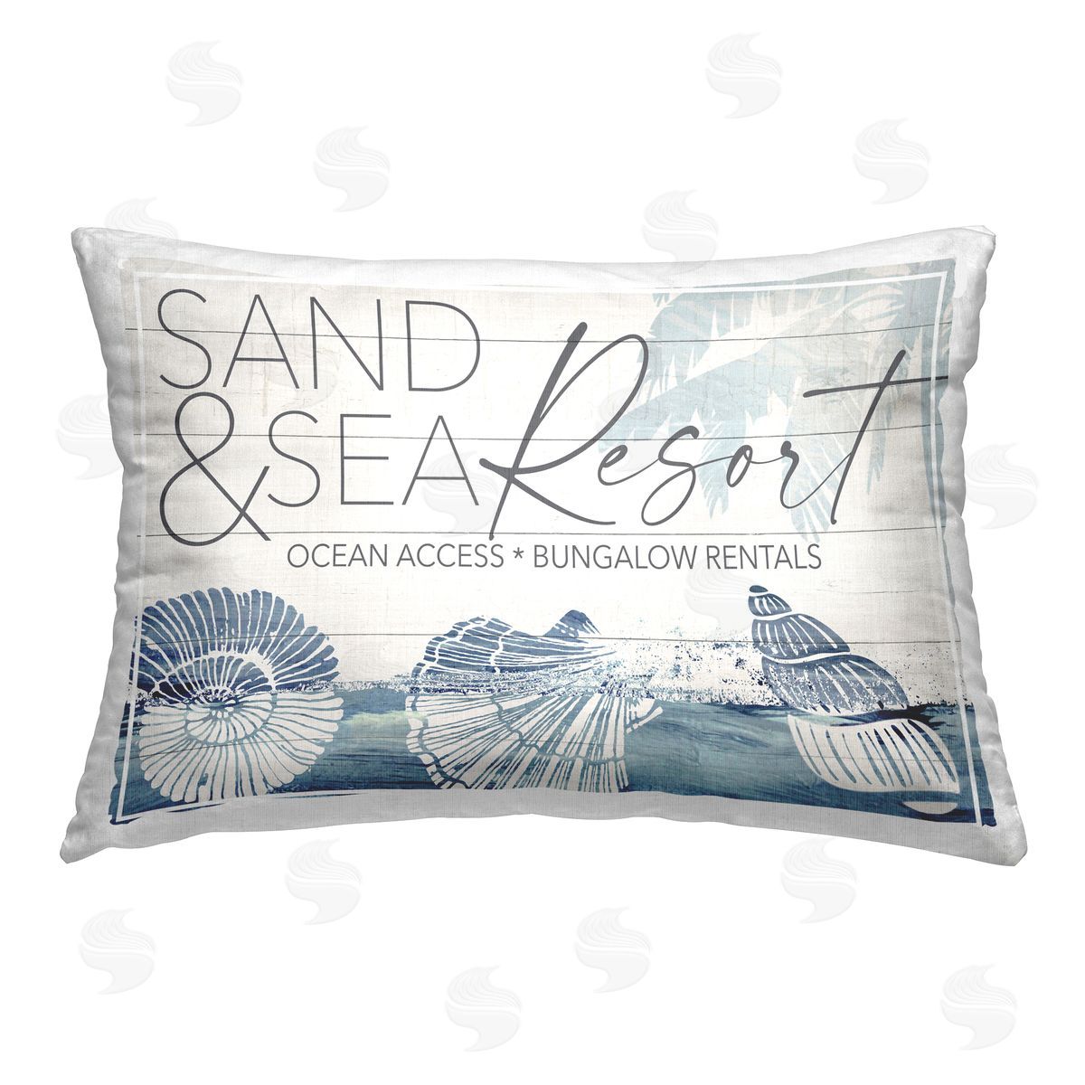 Fluidity/PDR LLC. Sand & Sea Resort Printed Plush Polyester Throw Pillow