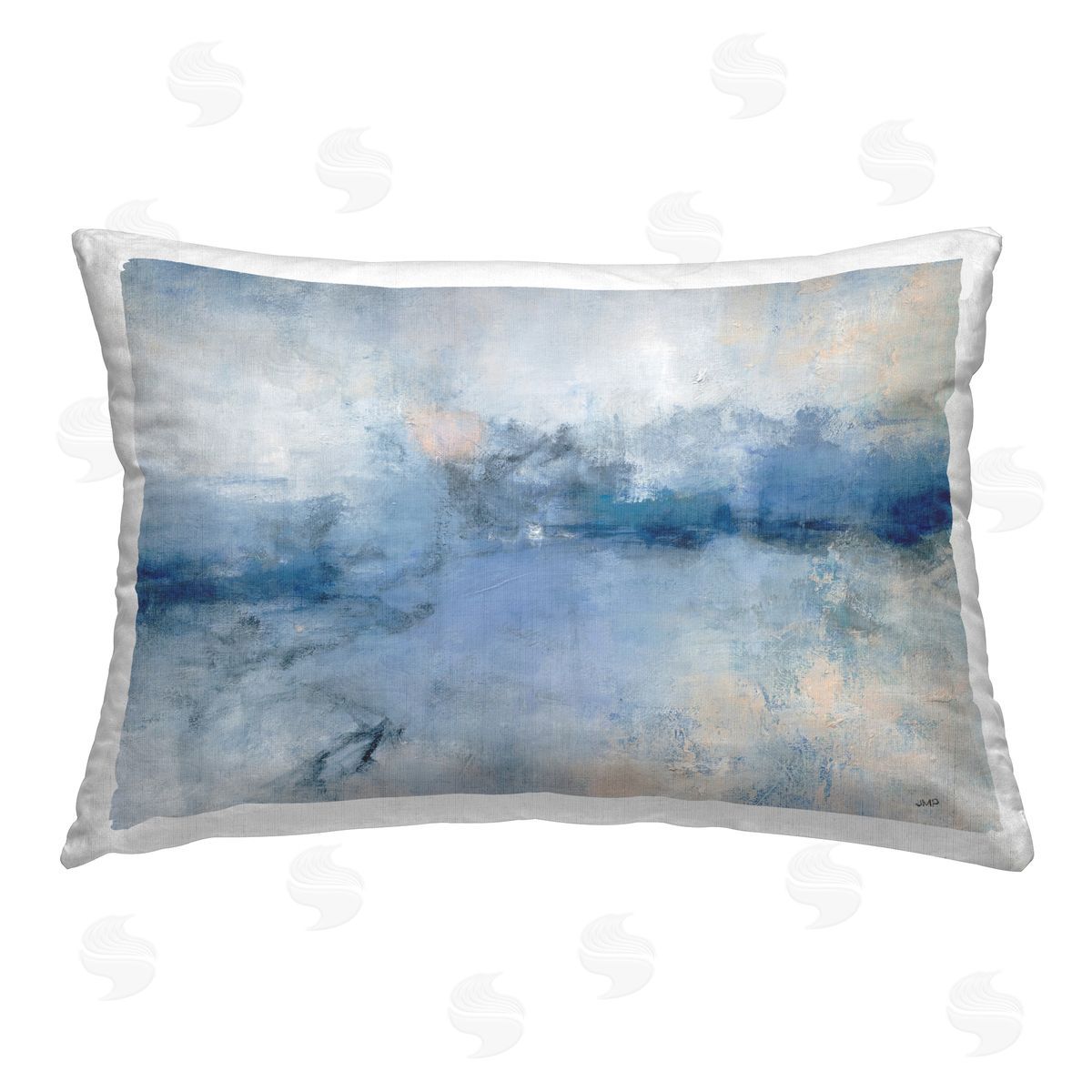 Julia Purinton Blue Seaside Impressions Printed Plush Polyester Throw Pillow
