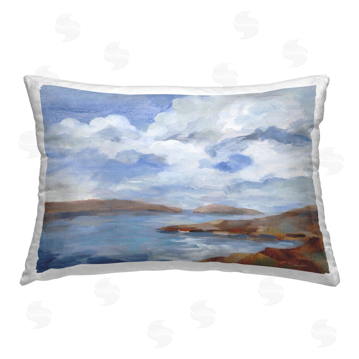 Silvia Vassileva Islands Beach View Printed Plush Polyester Throw Pillow