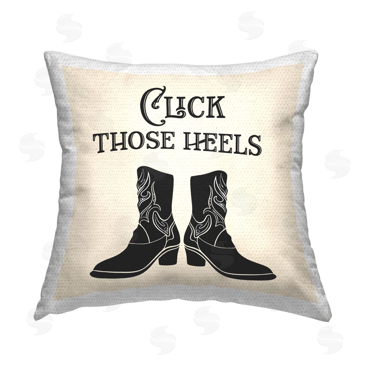 Karen Smith Click Those Heels Cowgirl Outdoor Quick-Dry Polyester Printed Throw Pillow