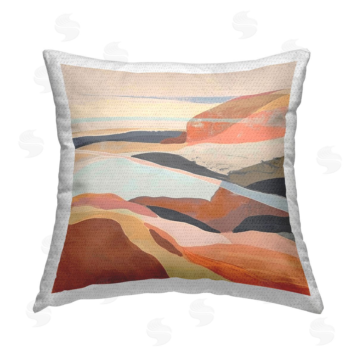 Irena Orlov Windy Desert Hills Outdoor Quick-Dry Polyester Printed Throw Pillow