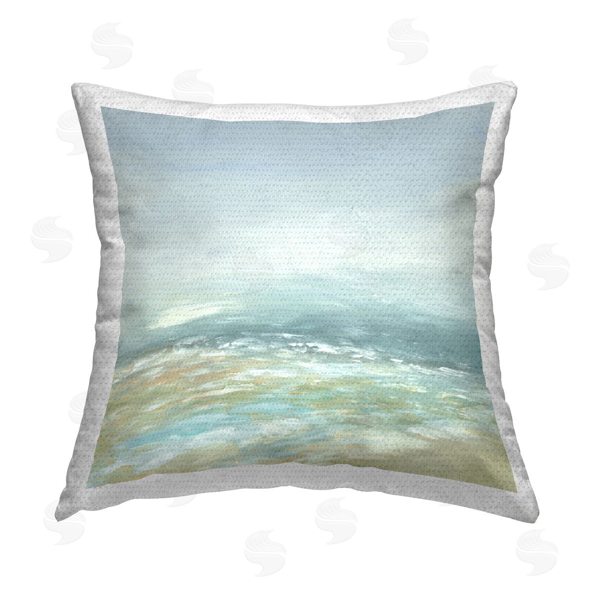 Jacob Q Energetic Beach Expression Outdoor Quick-Dry Polyester Printed Throw Pillow