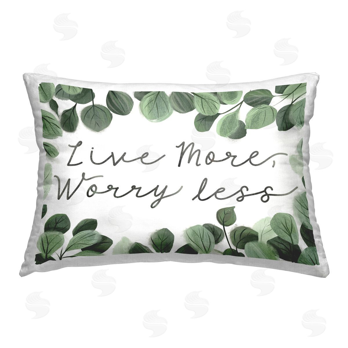 Arrolynn Weiderhold Love More Worry Less Printed Plush Polyester Throw Pillow