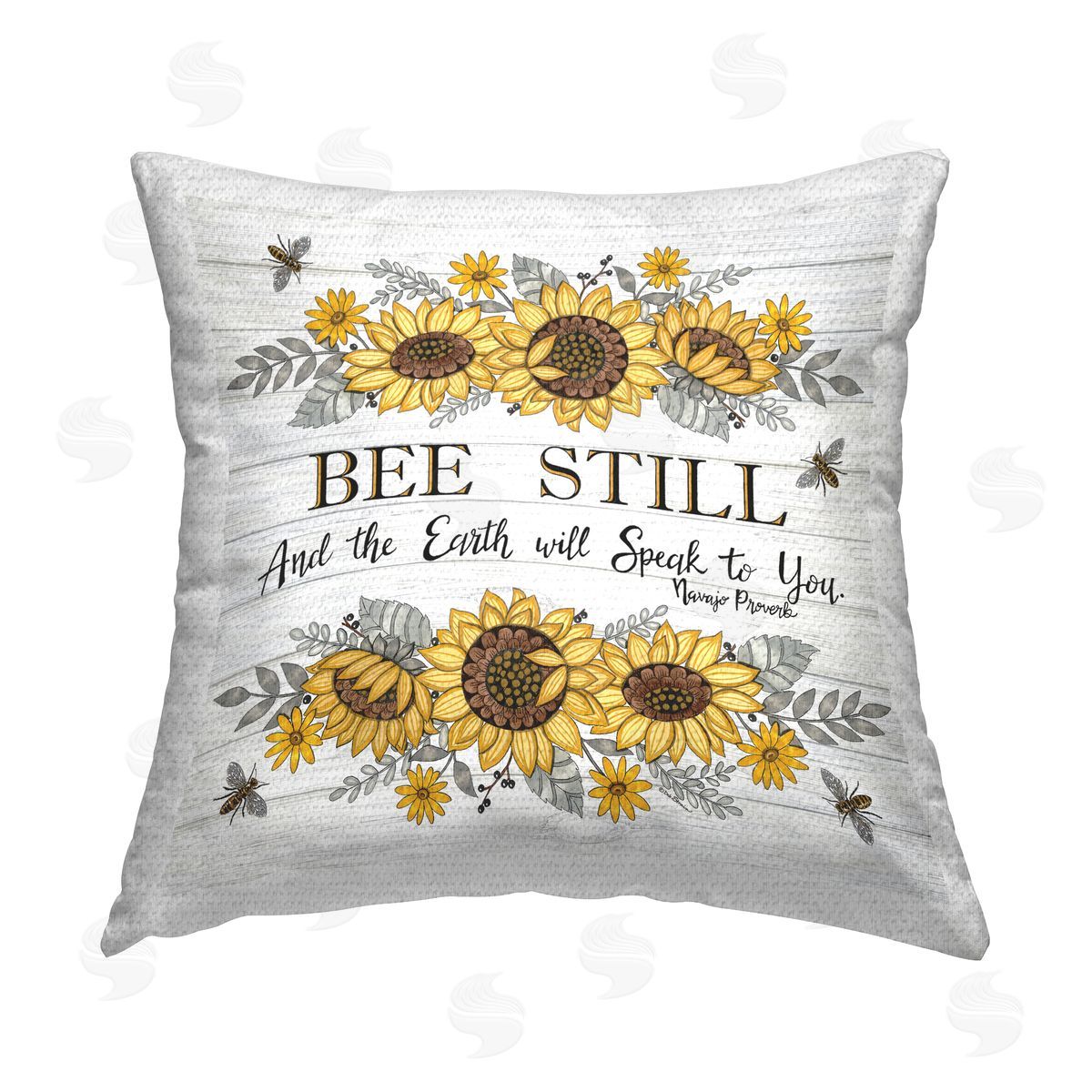 Deb Strain Earth Will Speak To You Outdoor Quick-Dry Polyester Printed Throw Pillow