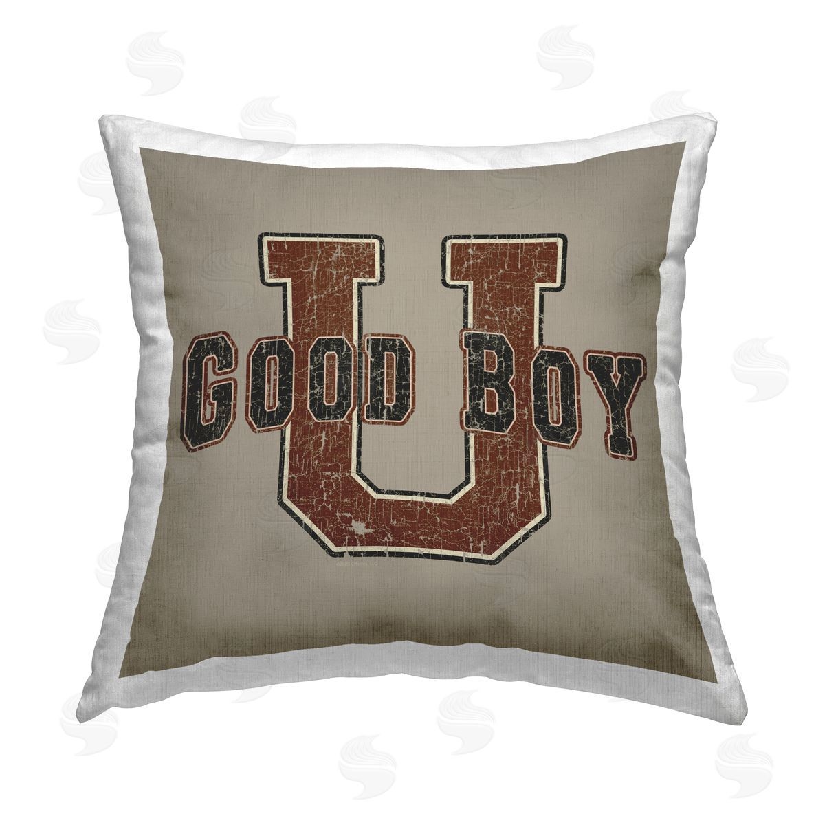 Spirit Animals/Life Is High Good Boy U Vintage Printed Plush Polyester Throw Pillow