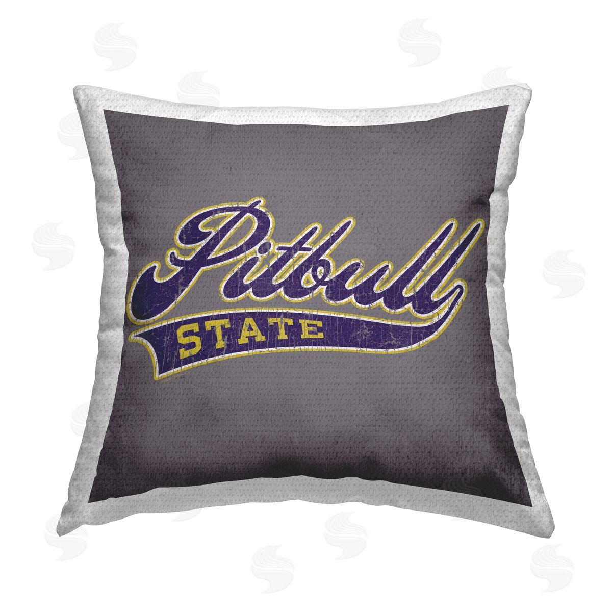 Spirit Animals/Life Is High Varsity Style Pitbull State Outdoor Quick-Dry Polyester Printed Throw Pillow