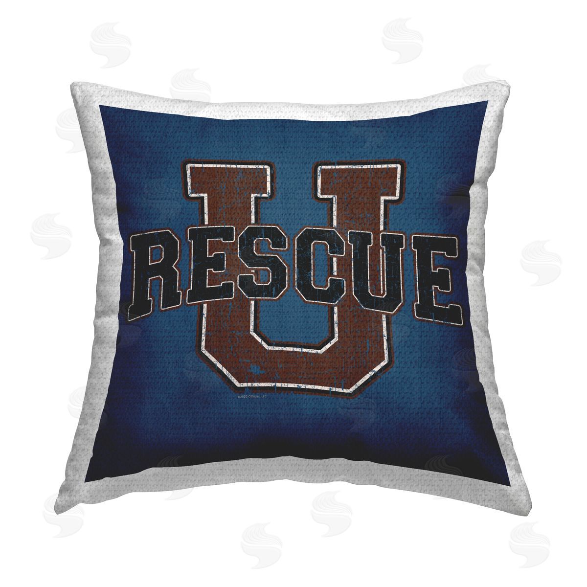 Spirit Animals/Life Is High Rescue U Vintage Varsity Outdoor Quick-Dry Polyester Printed Throw Pillow