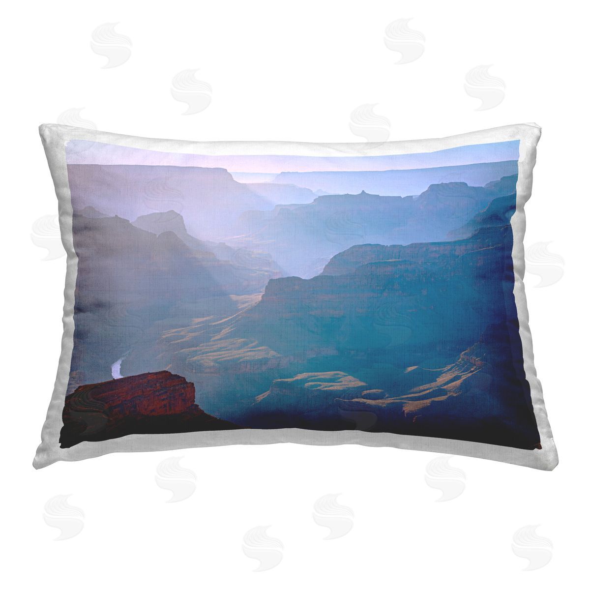 Marty Hulsebos Sun Rays Mountain Mesa Printed Plush Polyester Throw Pillow