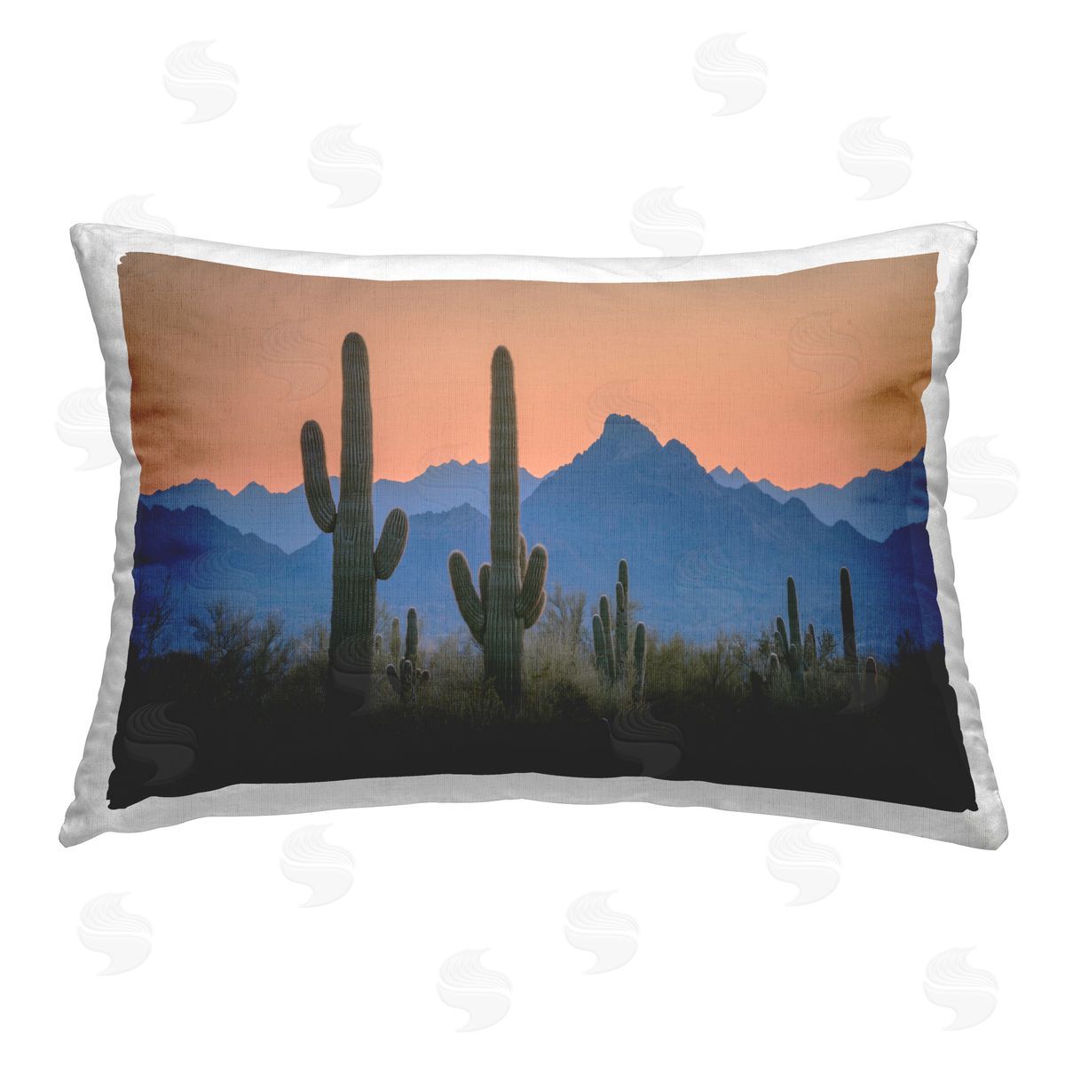Marty Hulsebos Contrasting Desert Sunset Printed Plush Polyester Throw Pillow