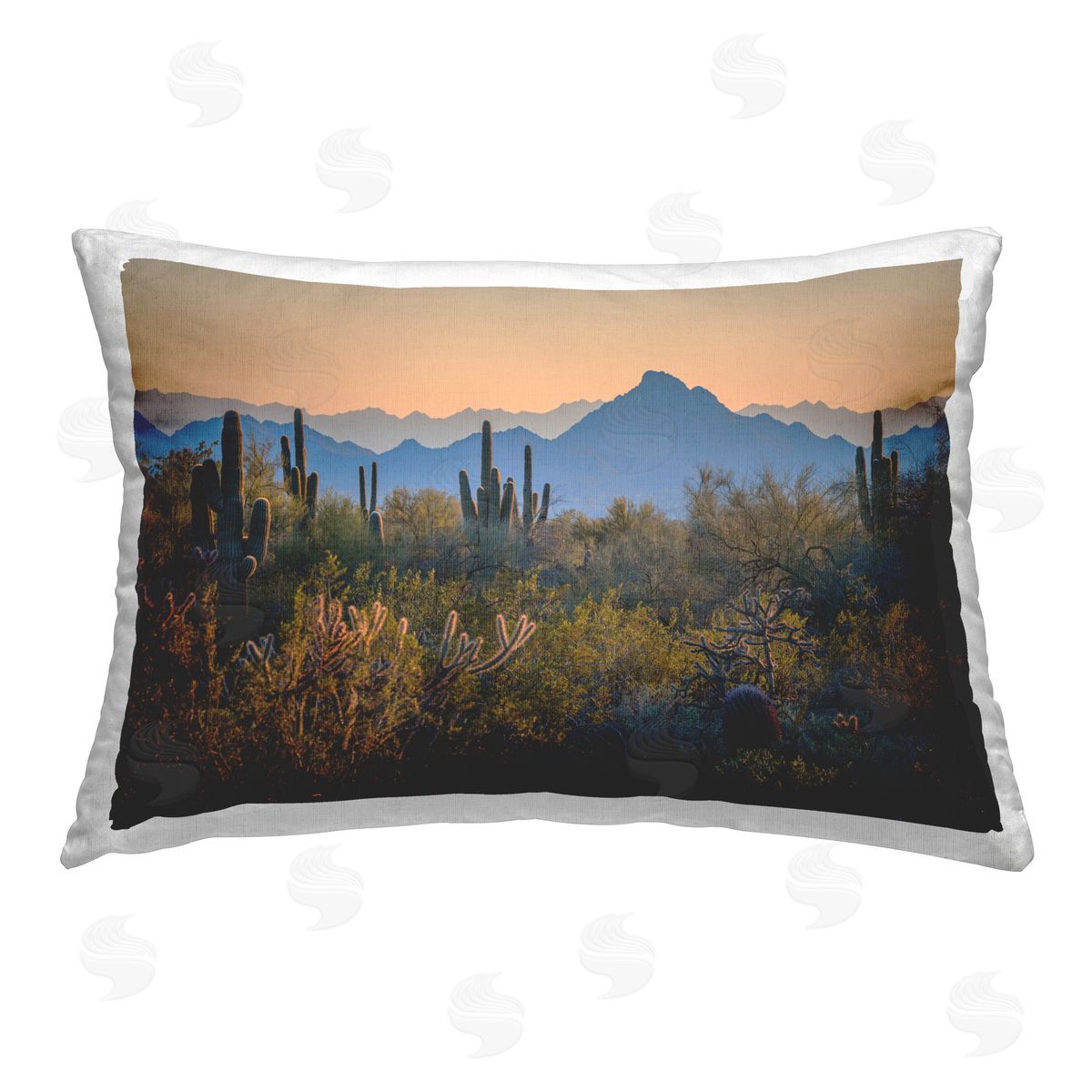 Marty Hulsebos Contrasting Desertscape Scene Printed Plush Polyester Throw Pillow