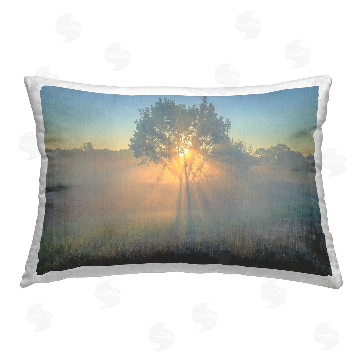 Marty Hulsebos Bright Sunlit Tree Printed Plush Polyester Throw Pillow
