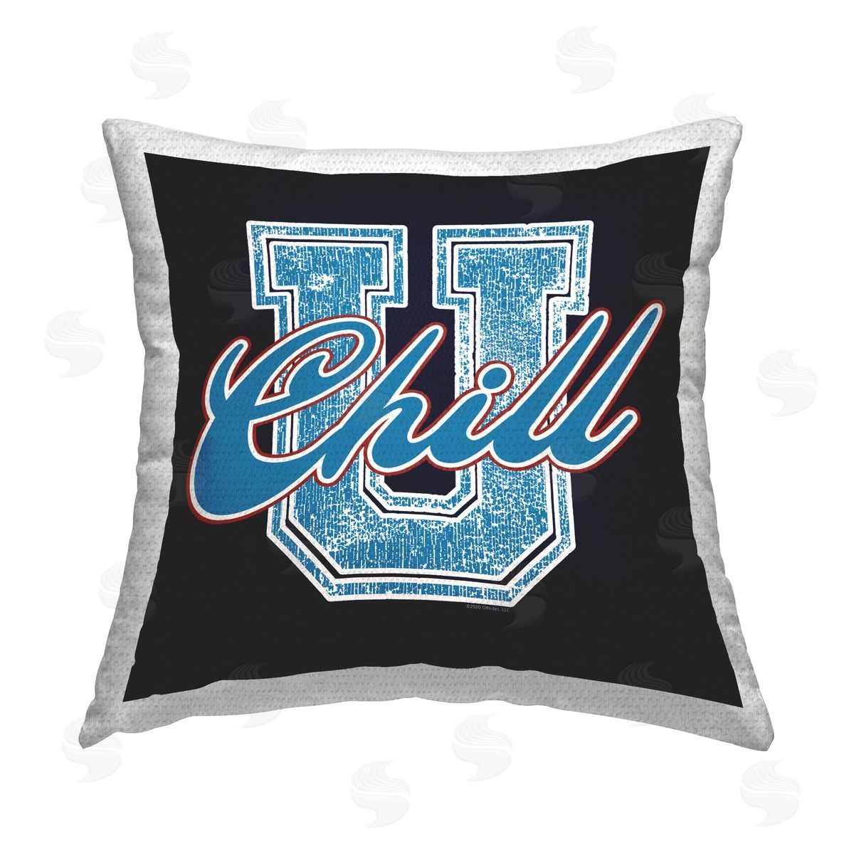 Higher Learning/Life Is High Chill U Varsity Style Outdoor Quick-Dry Polyester Printed Throw Pillow
