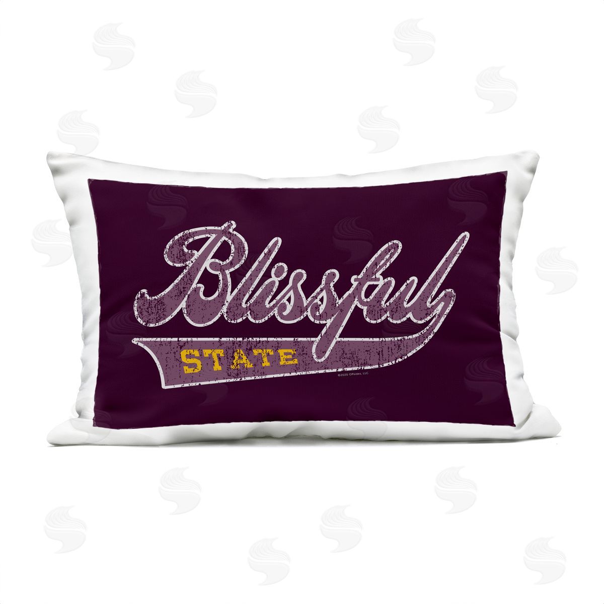 Higher Learning/Life Is High Blissful State Varsity Outdoor Quick-Dry Polyester Printed Throw Pillow