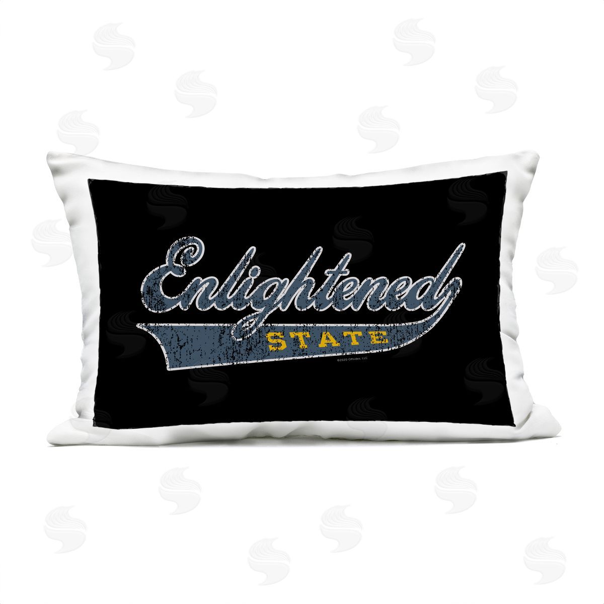 Higher Learning/Life Is High Enlightened State Varsity Outdoor Quick-Dry Polyester Printed Throw Pillow