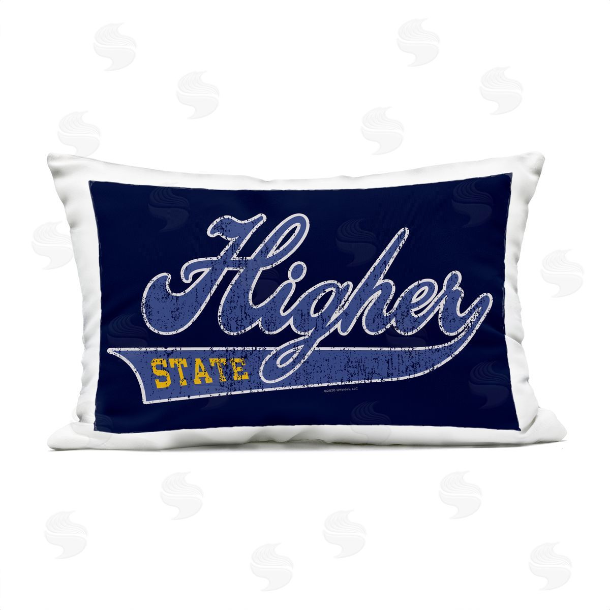 Higher Learning/Life Is High Higher State Varsity Style Outdoor Quick-Dry Polyester Printed Throw Pillow