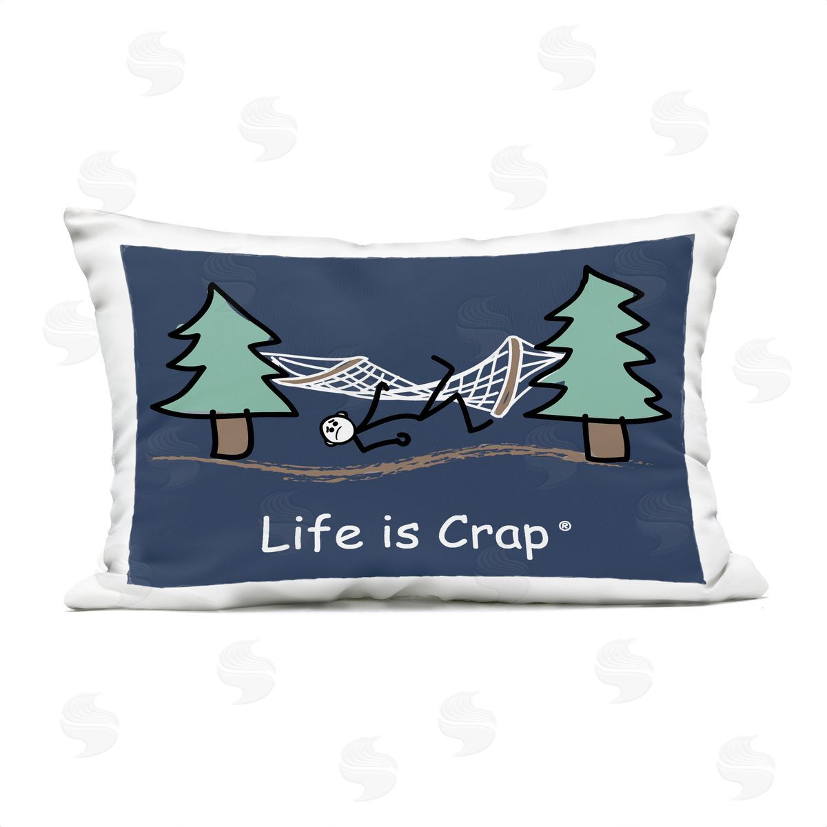 LIC Life Is Crap Hammock Outdoor Quick-Dry Polyester Printed Throw Pillow