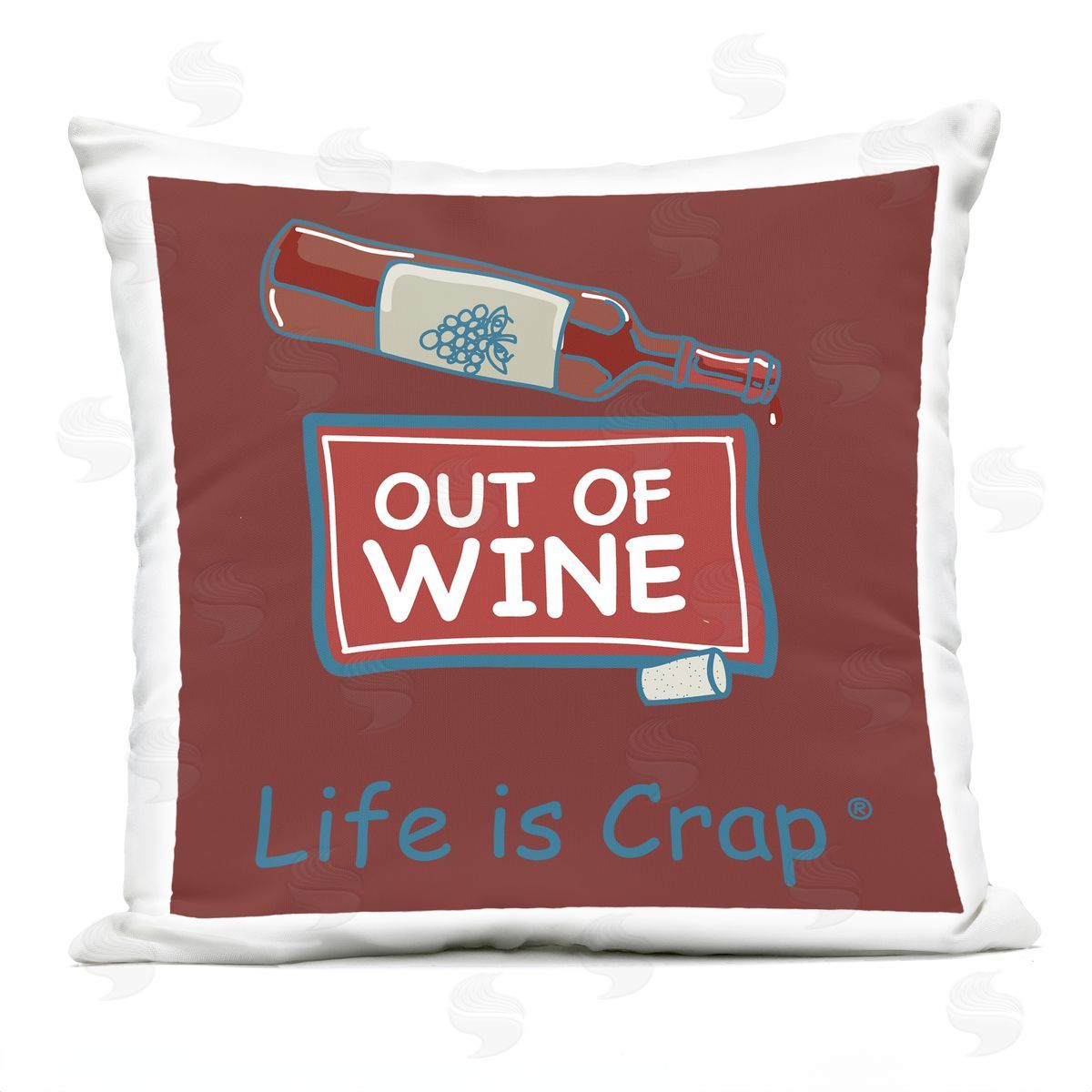 LIC Out Of Wine Bottle Outdoor Quick-Dry Polyester Printed Throw Pillow