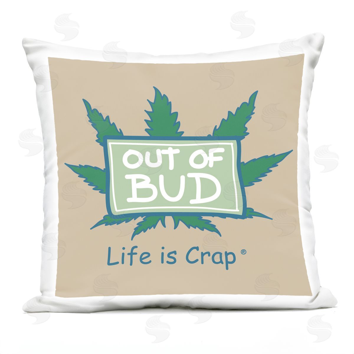 LIC Funny Out Of Bud Outdoor Quick-Dry Polyester Printed Throw Pillow