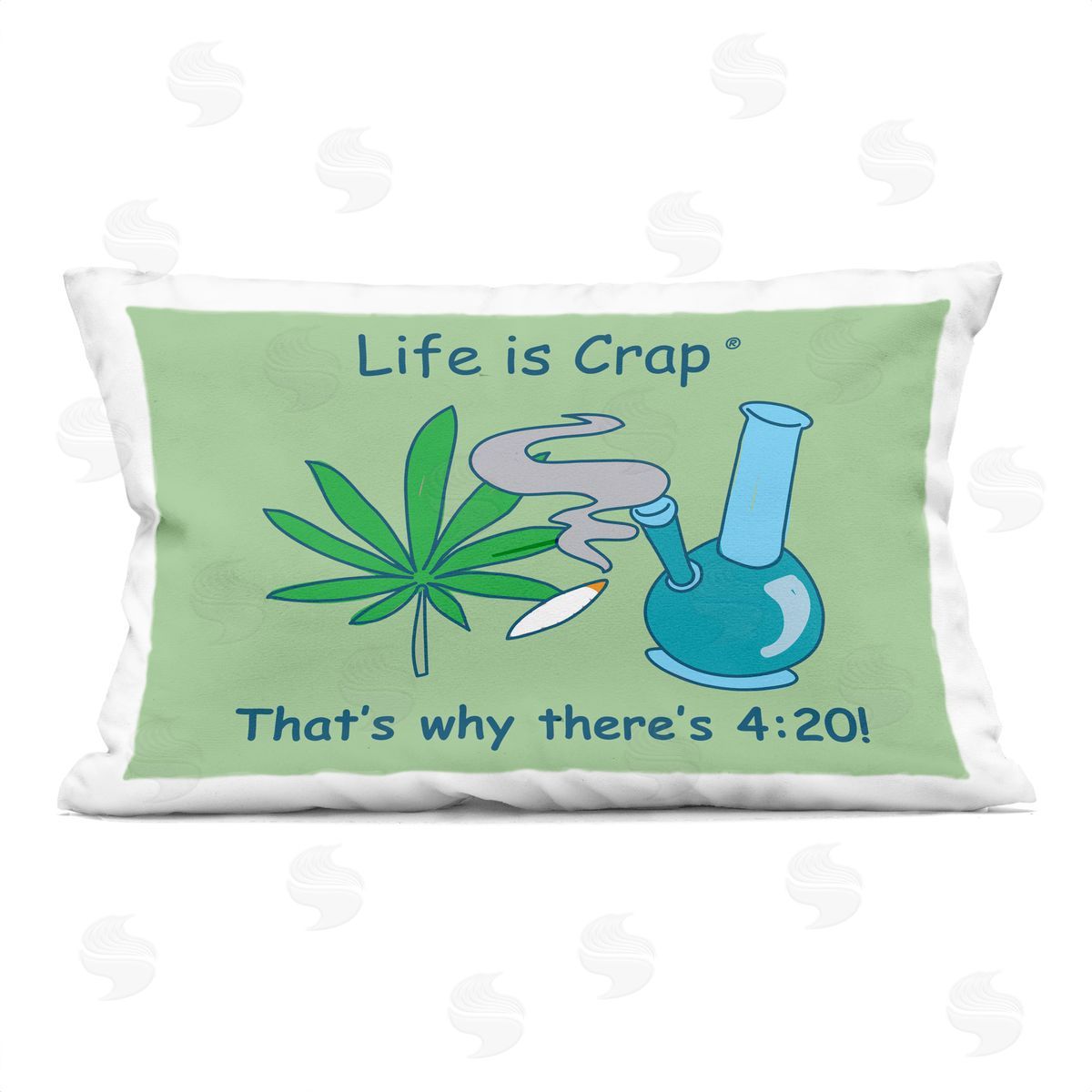 LIC Funny That's Why 420 Printed Plush Polyester Throw Pillow