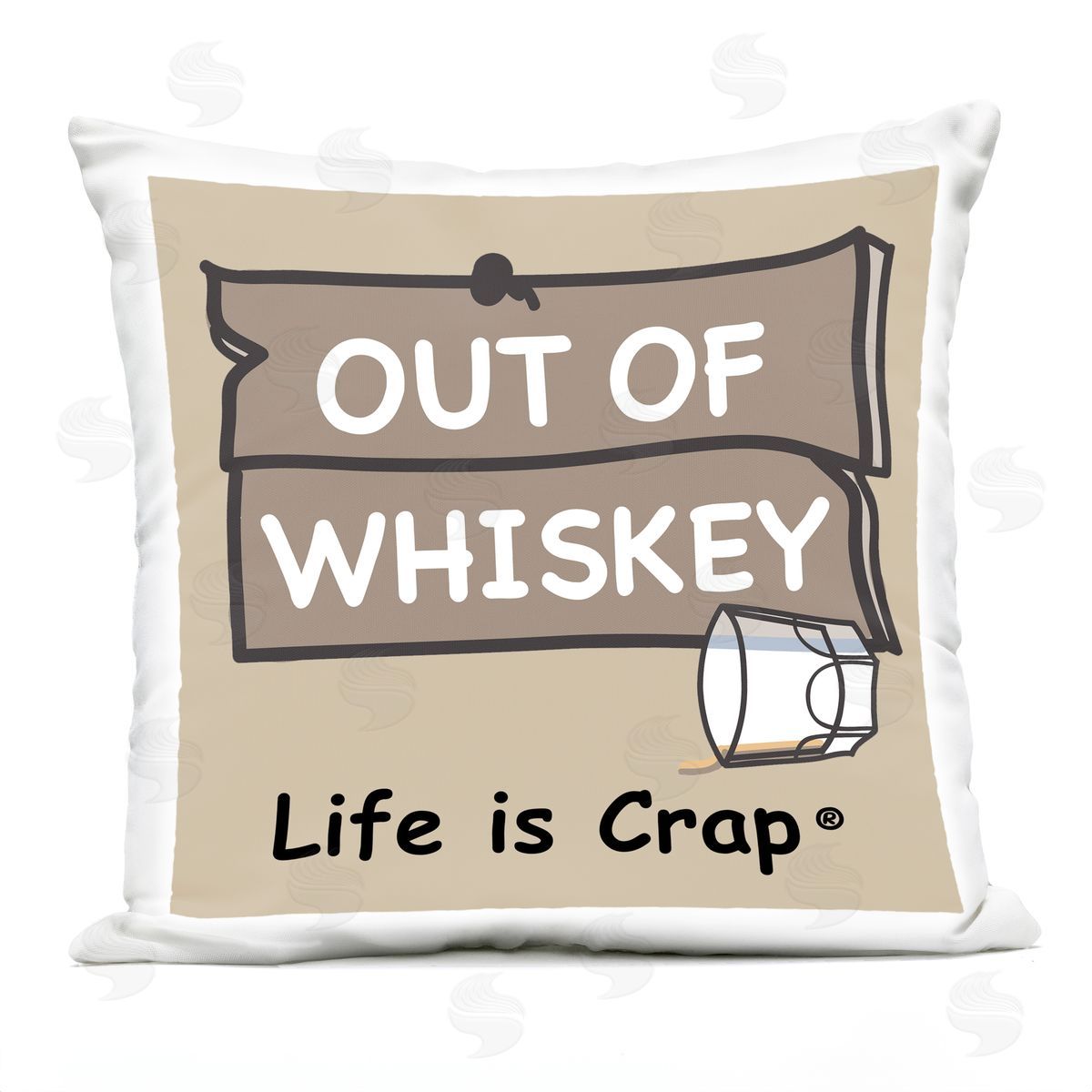 LIC Out Of Whiskey Outdoor Quick-Dry Polyester Printed Throw Pillow