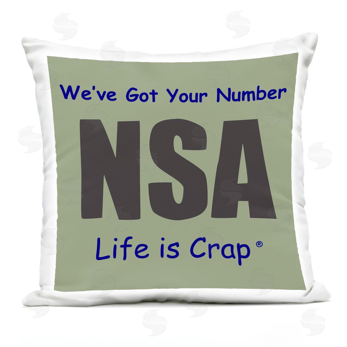 LIC Got Your Number NSA Outdoor Quick-Dry Polyester Printed Throw Pillow