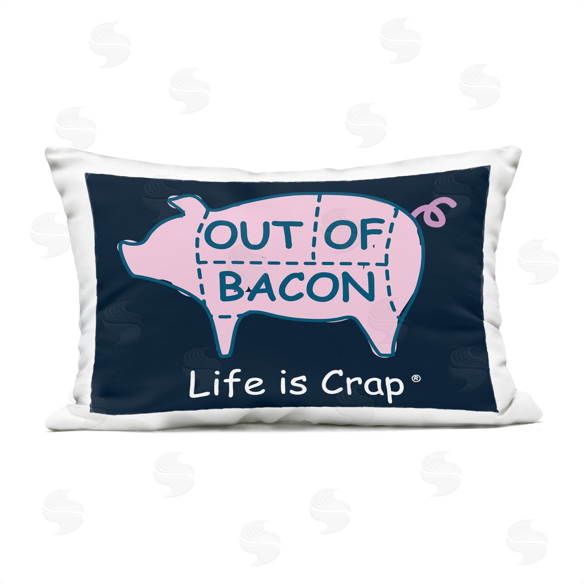 LIC Funny Out Of Bacon Outdoor Quick-Dry Polyester Printed Throw Pillow