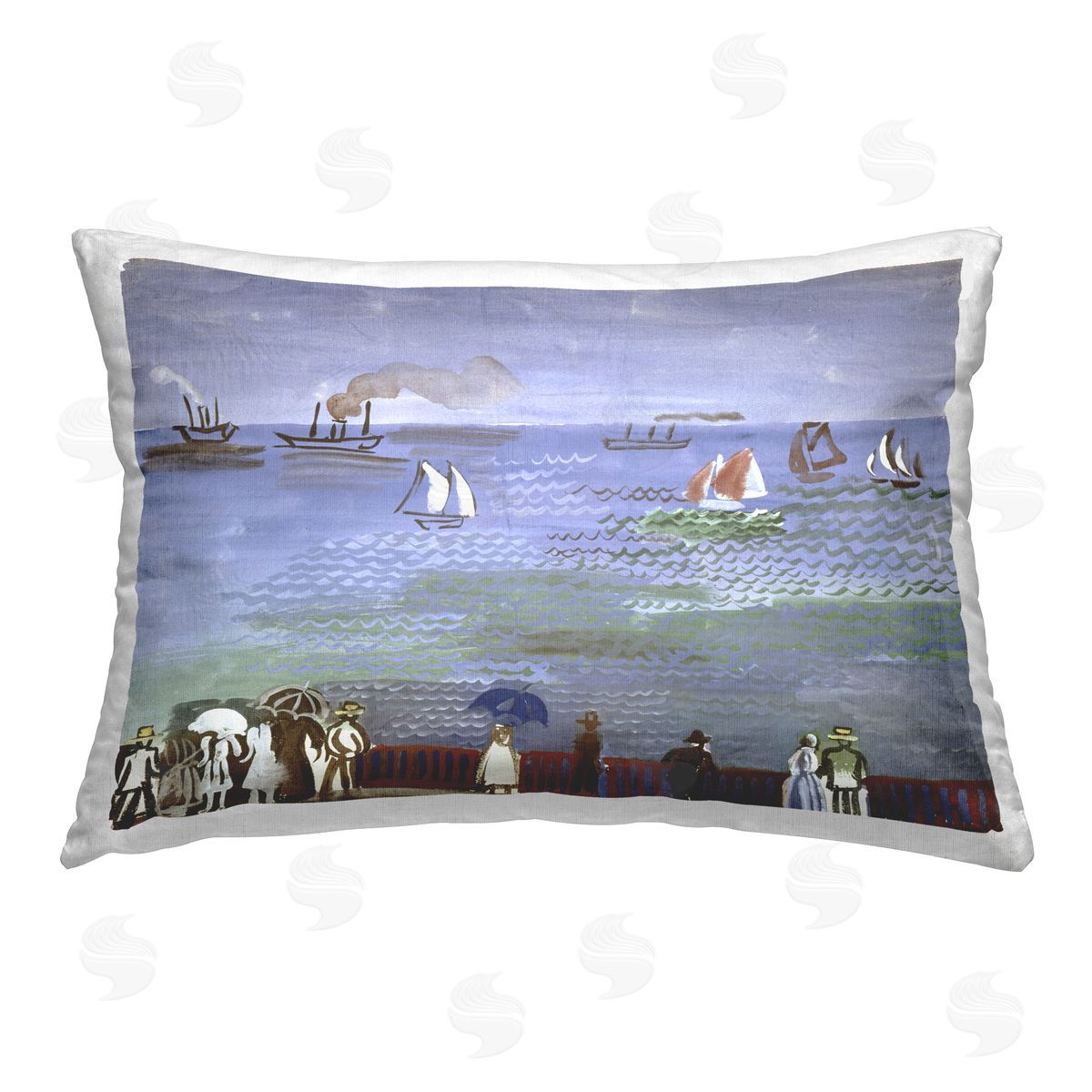 one1000paintings Kirchner Painting of Woman Printed Plush Polyester Throw Pillow