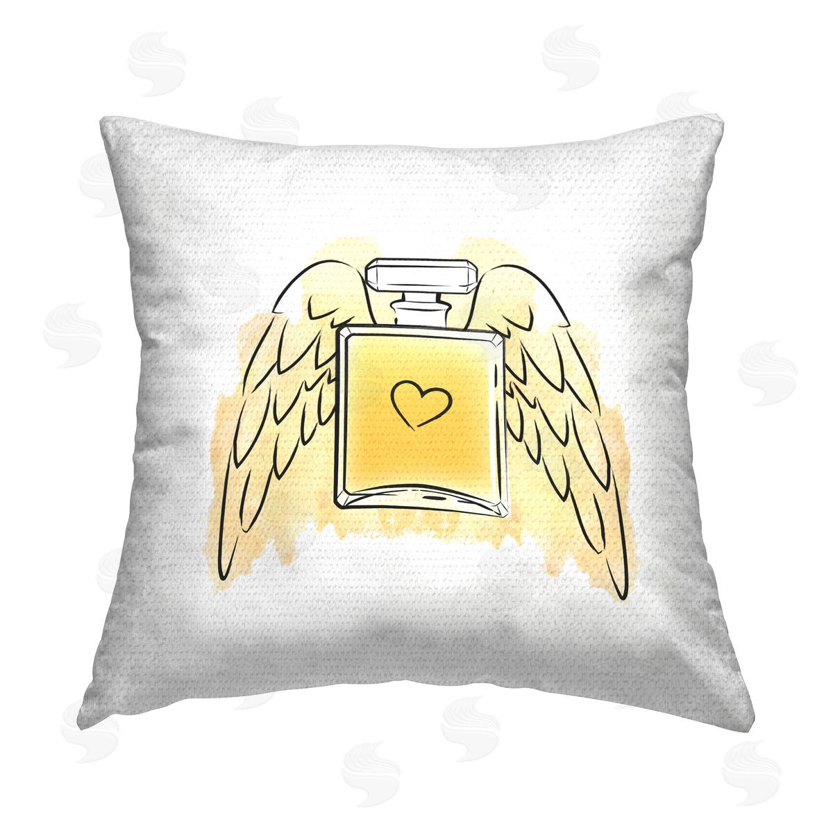 Martina Pavlova Perfume with Angel Wings Outdoor Quick-Dry Polyester Printed Throw Pillow