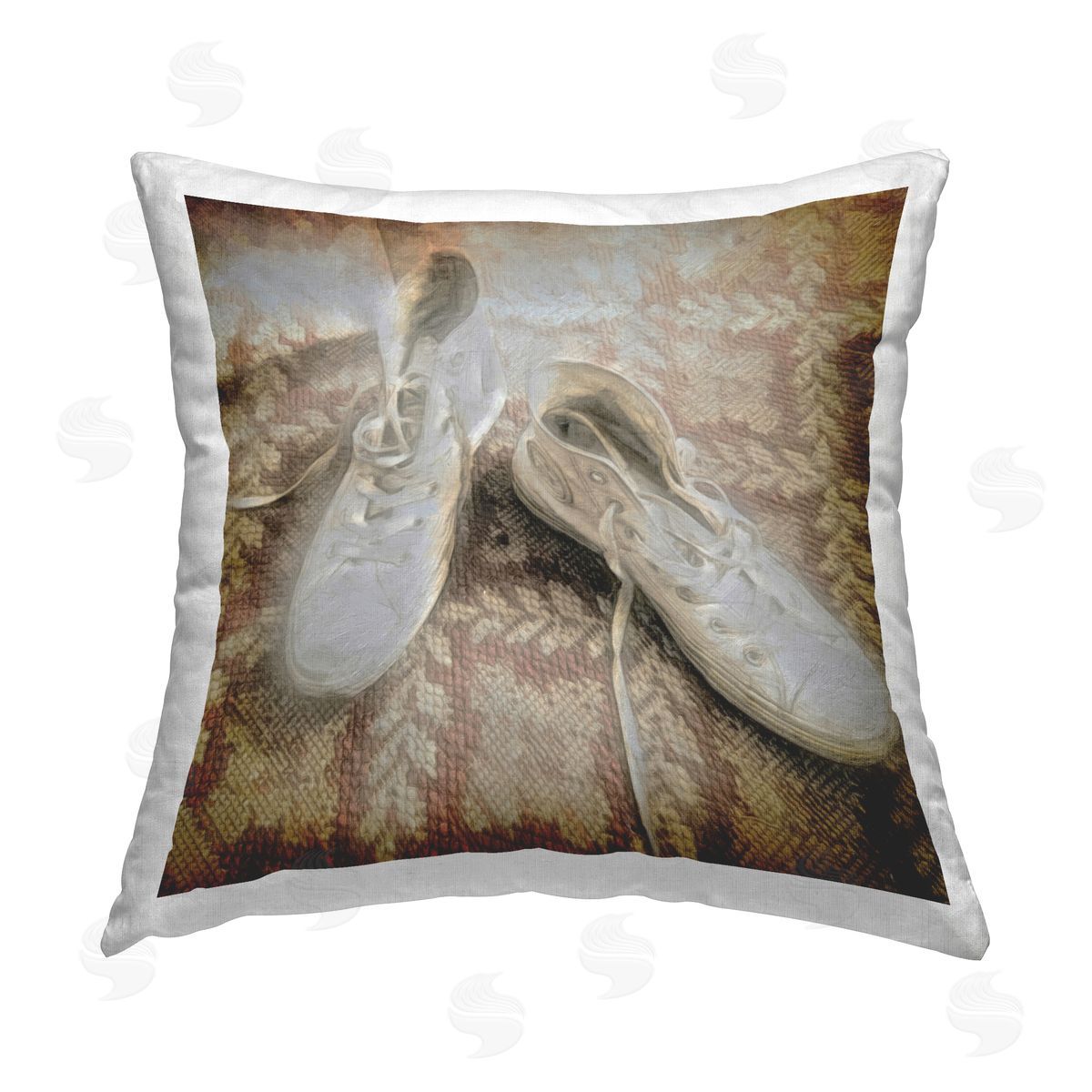 Graffitee Studios Vintage Classic High Tops Printed Plush Polyester Throw Pillow