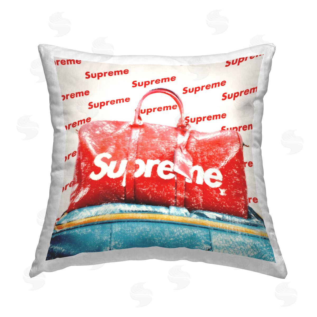 Graffitee Studios Bold Red Weekender Bag Printed Plush Polyester Throw Pillow