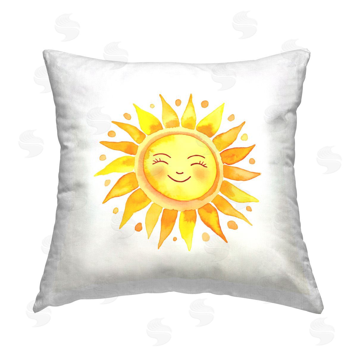 Andrea Haase Happy Sun Boho Rays Printed Plush Polyester Throw Pillow