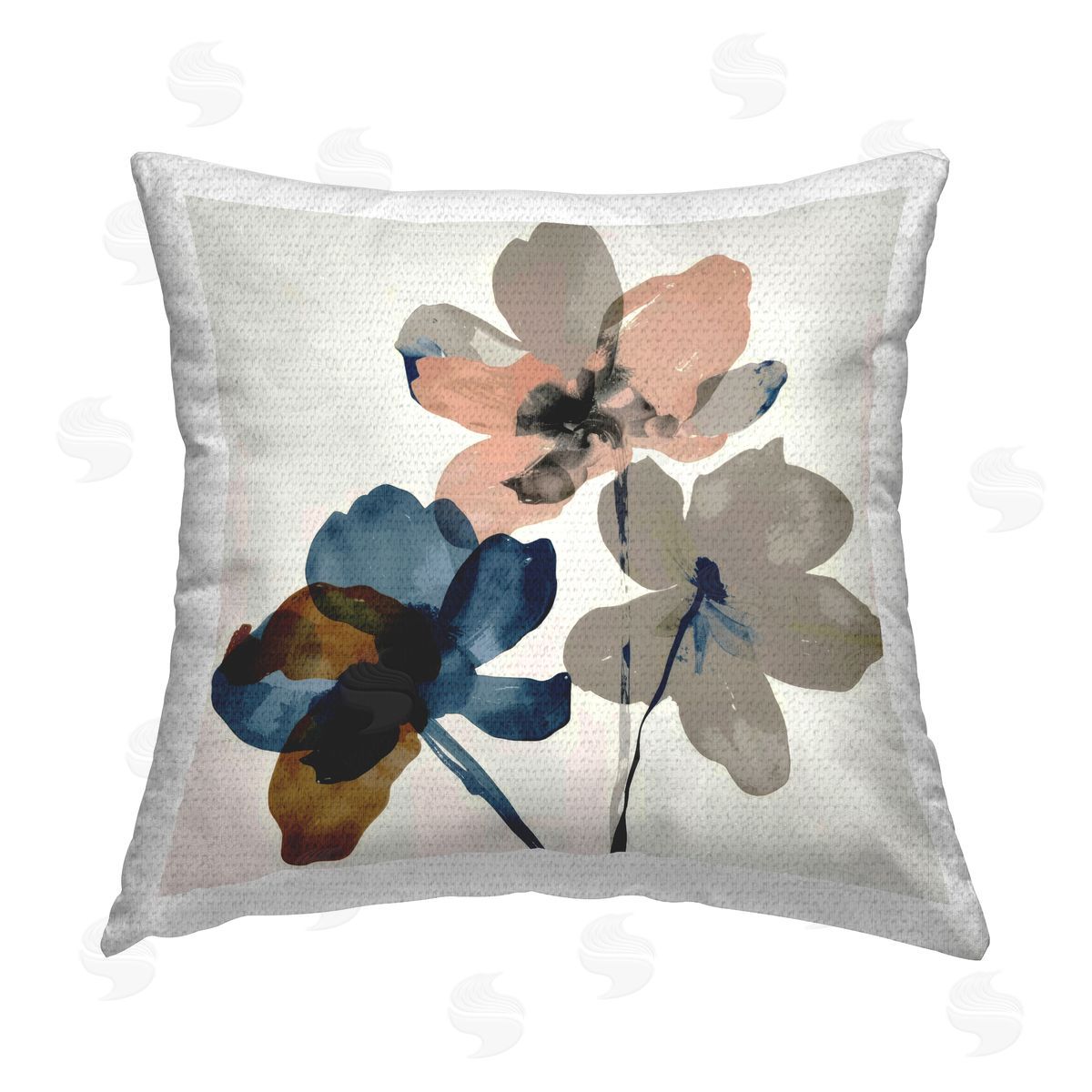 Irena Orlov Earthen Flower Petals Outdoor Quick-Dry Polyester Printed Throw Pillow