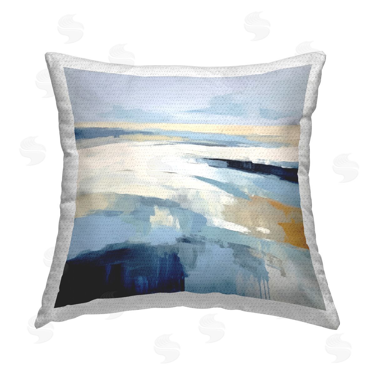 Irena Orlov Energetic Flowing Terrain Outdoor Quick-Dry Polyester Printed Throw Pillow