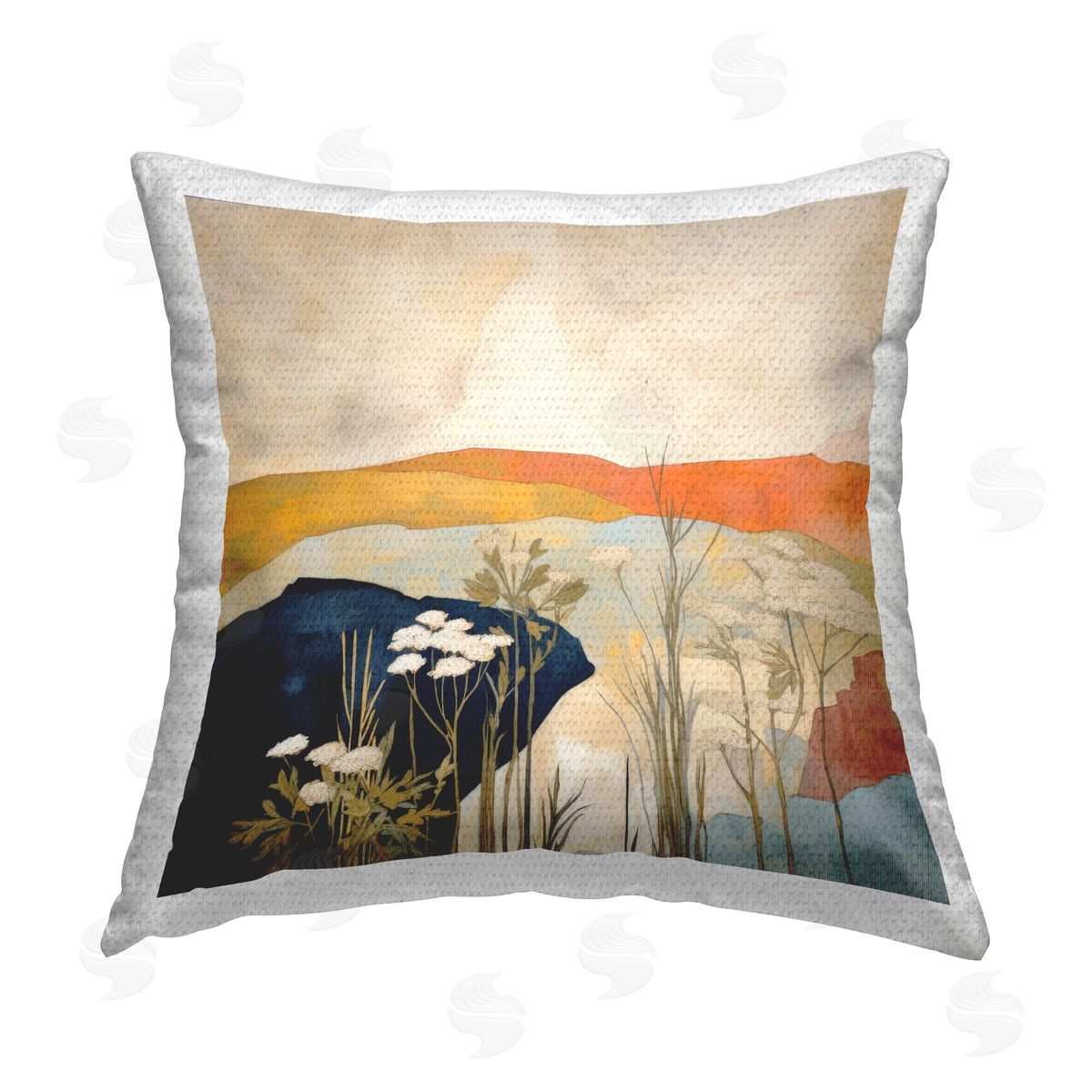 Irena Orlov Complex Desert Layers Outdoor Quick-Dry Polyester Printed Throw Pillow