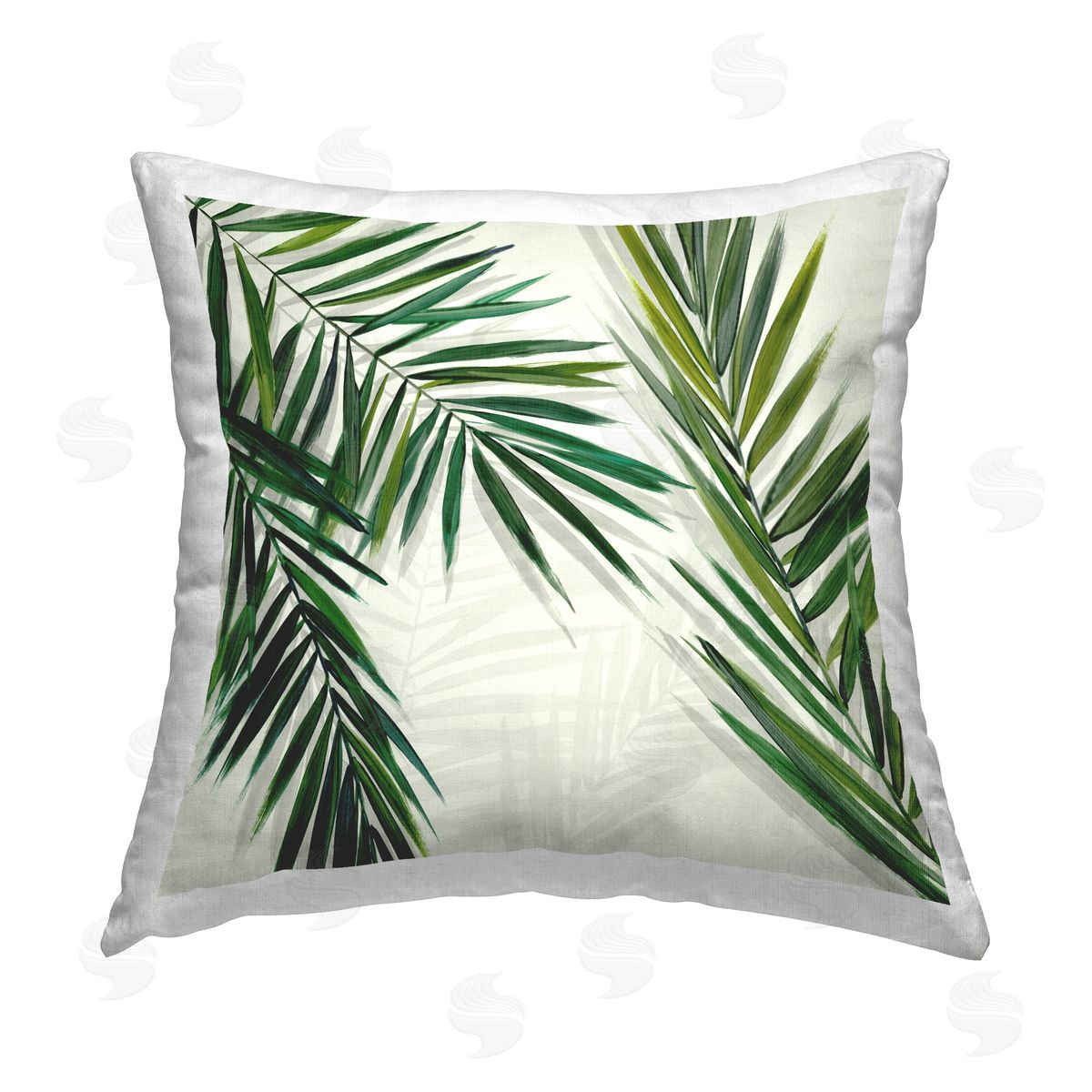 Hannah Dawson Restful Palms with Shadows Printed Plush Polyester Throw Pillow